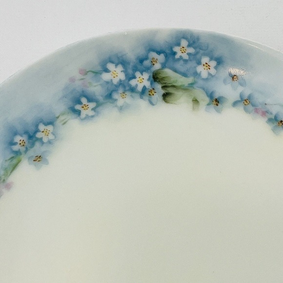 Floral Blue and White Decorative Wall Plate - Picture 4 of 6